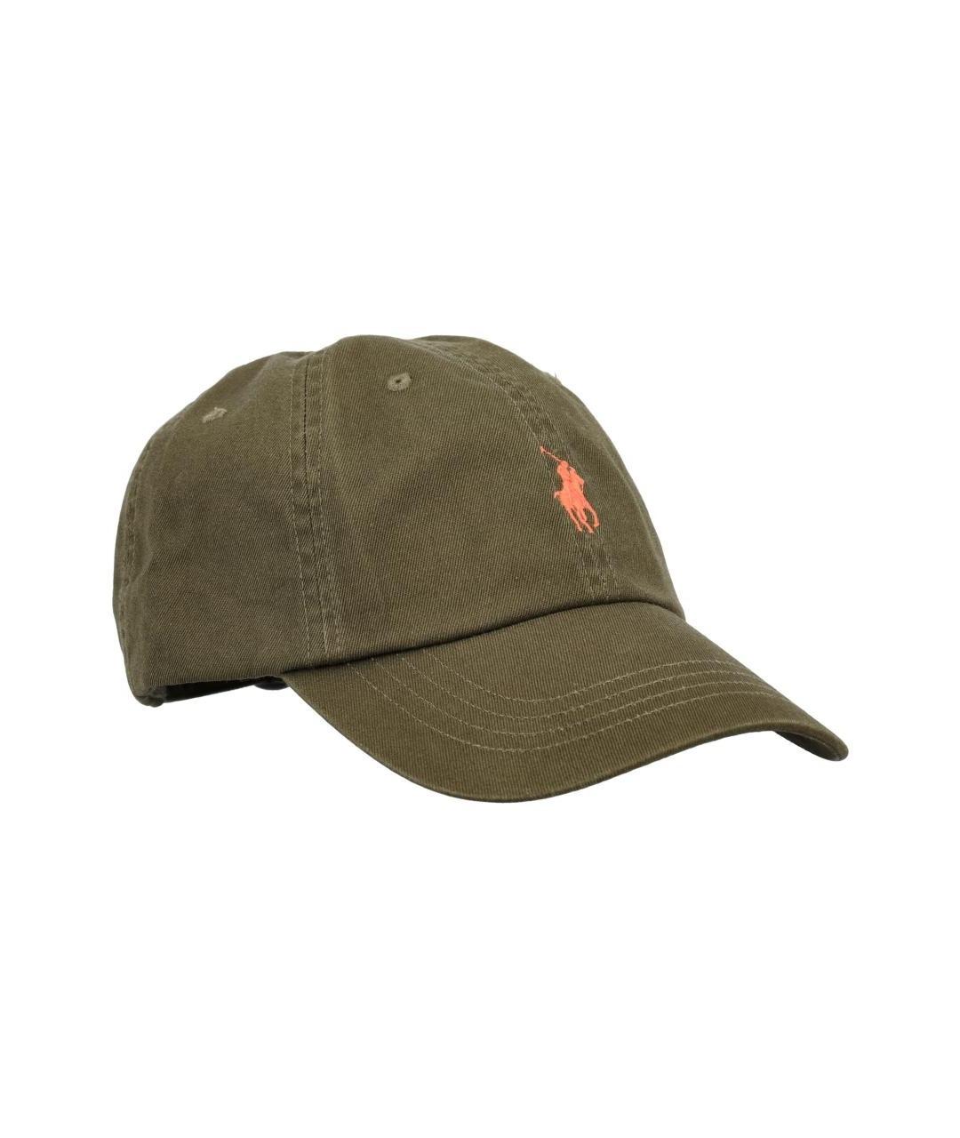 POLO RALPH LAUREN Зеленая хлопковая кепка/бейсболка, фото 1