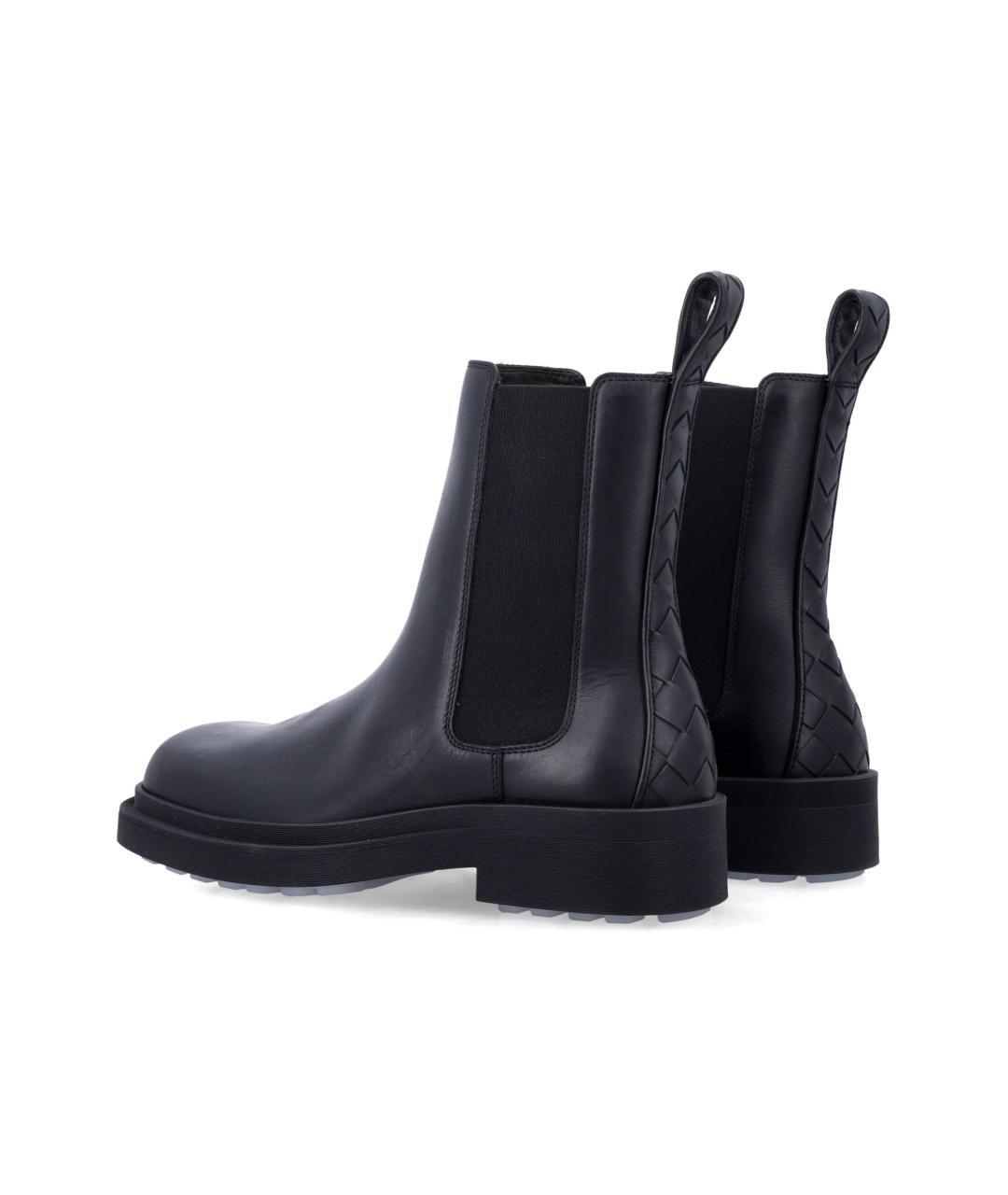 BOTTEGA VENETA Черные кожаные ботинки, фото 3
