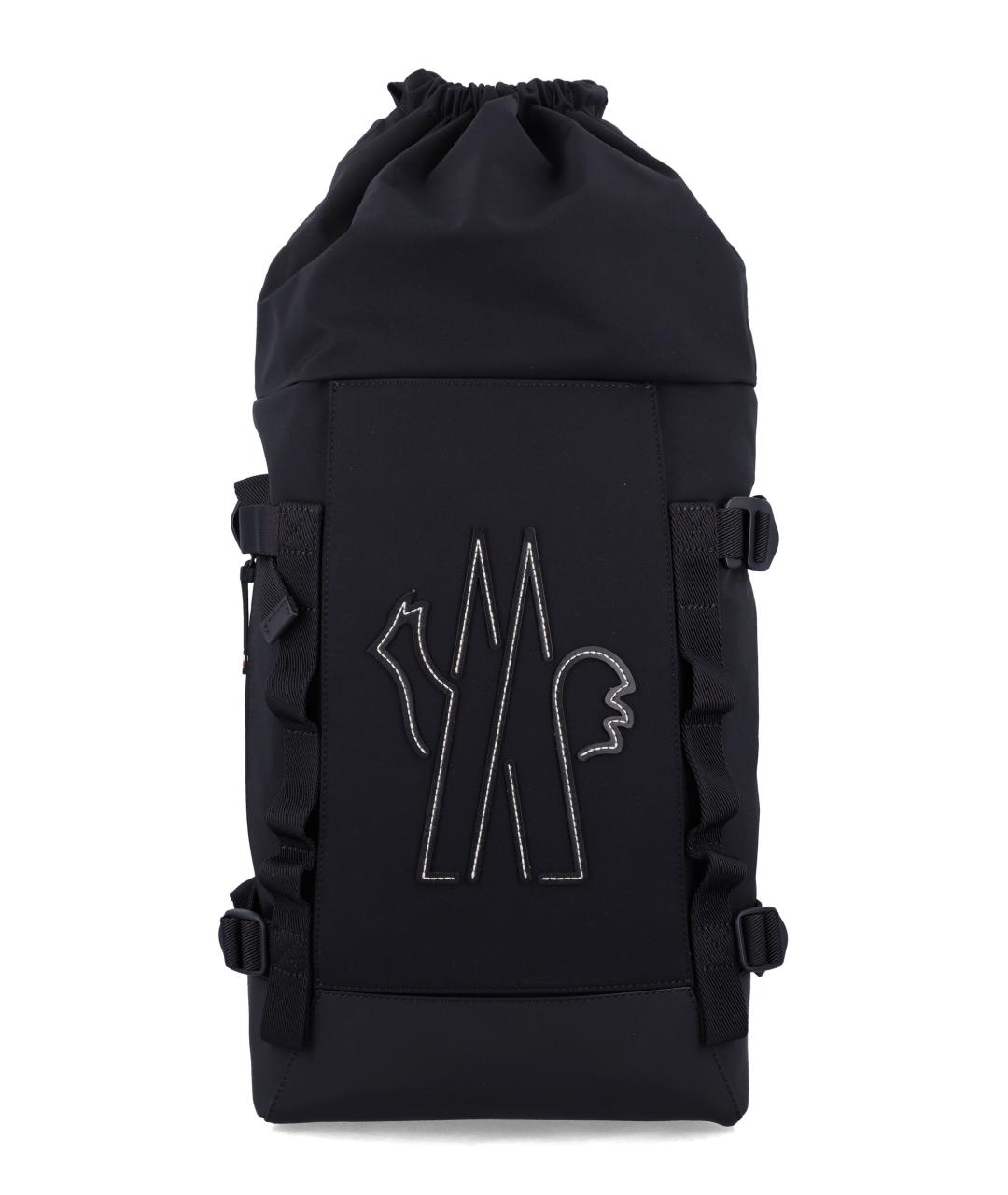 MONCLER GRENOBLE Черный синтетический рюкзак, фото 1
