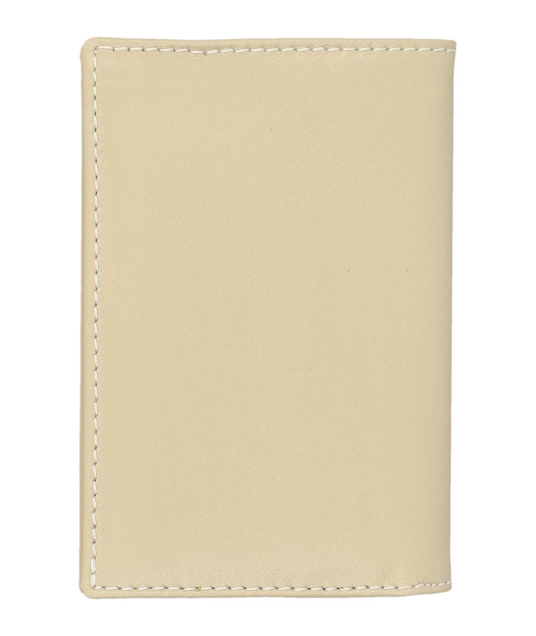 COMME DES GARÇONS WALLET Бежевый кожаный кошелек, фото 2