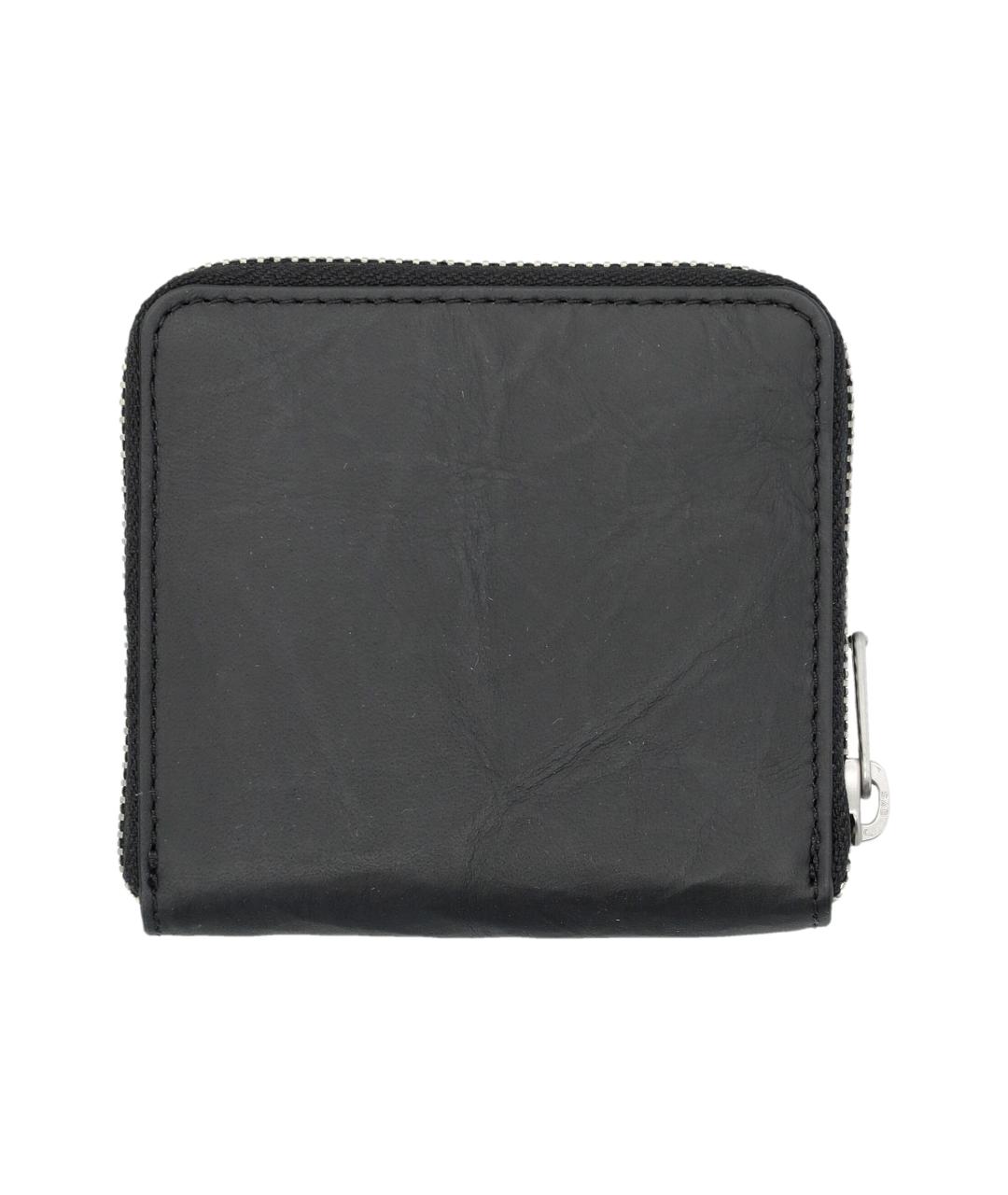 Y-3 Черный кожаный кошелек, фото 2