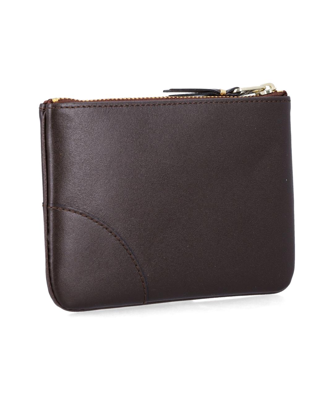 COMME DES GARÇONS WALLET Коричневый кожаный кошелек, фото 2