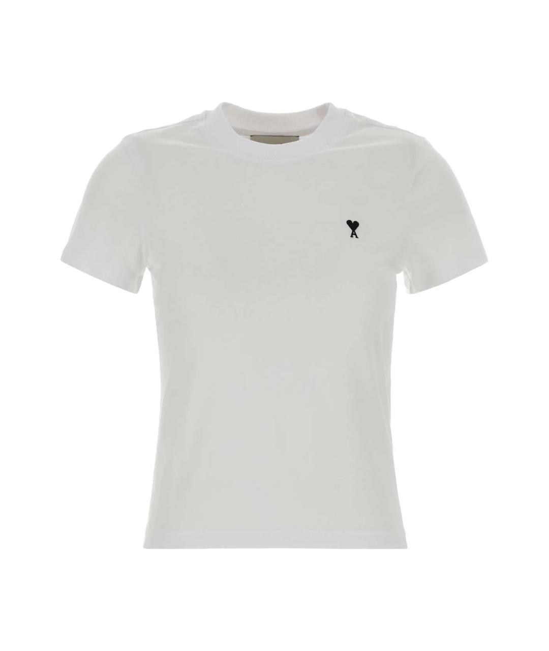 Ami Paris Белая хлопковая футболка, фото 1