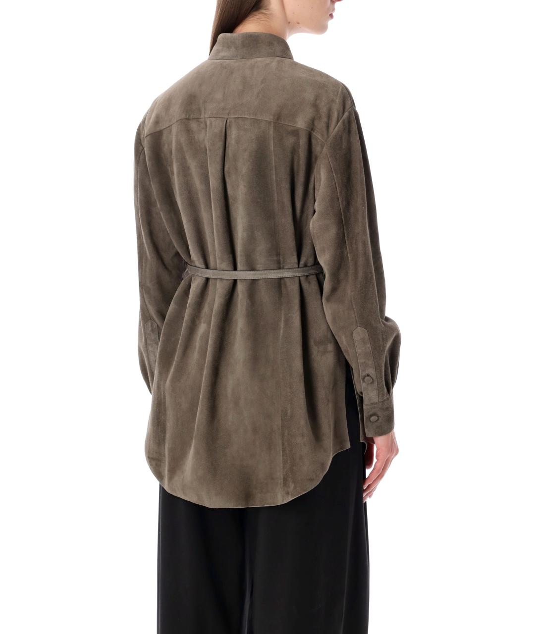 FENDI Коричневая замшевая куртка, фото 3