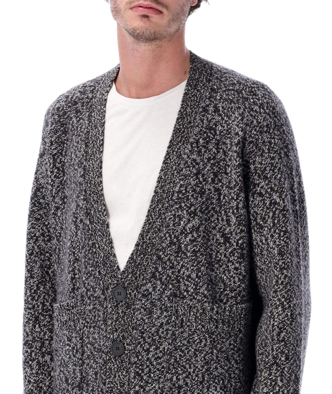 STUDIO NICHOLSON Серый шерстяной кардиган, фото 3