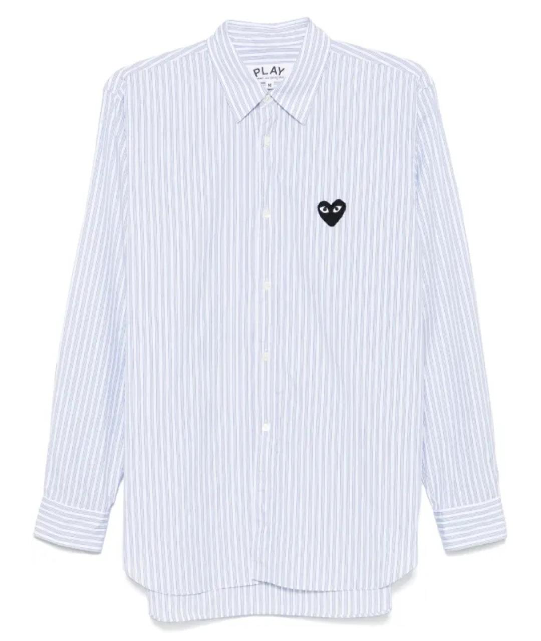 COMME DES GARÇONS PLAY Голубая хлопковая рубашка, фото 1