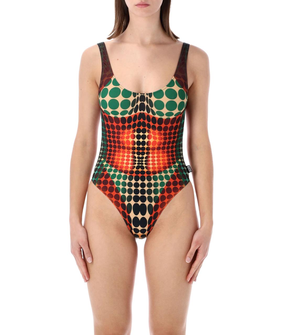 JEAN PAUL GAULTIER Мульти полиэстеровый купальник, фото 4