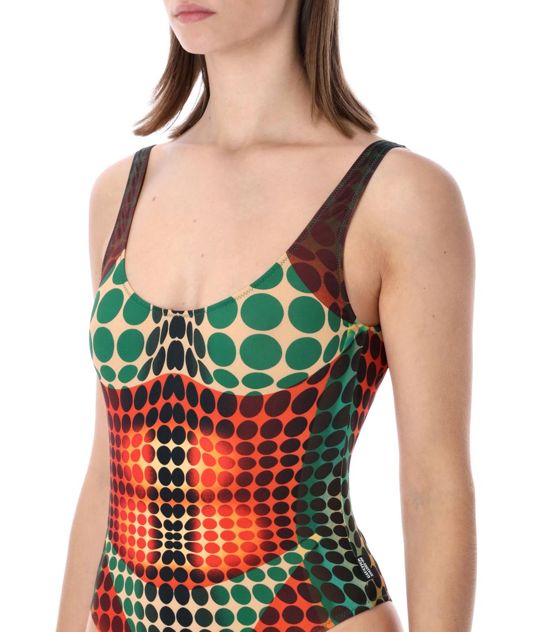 JEAN PAUL GAULTIER Мульти полиэстеровый купальник, фото 3