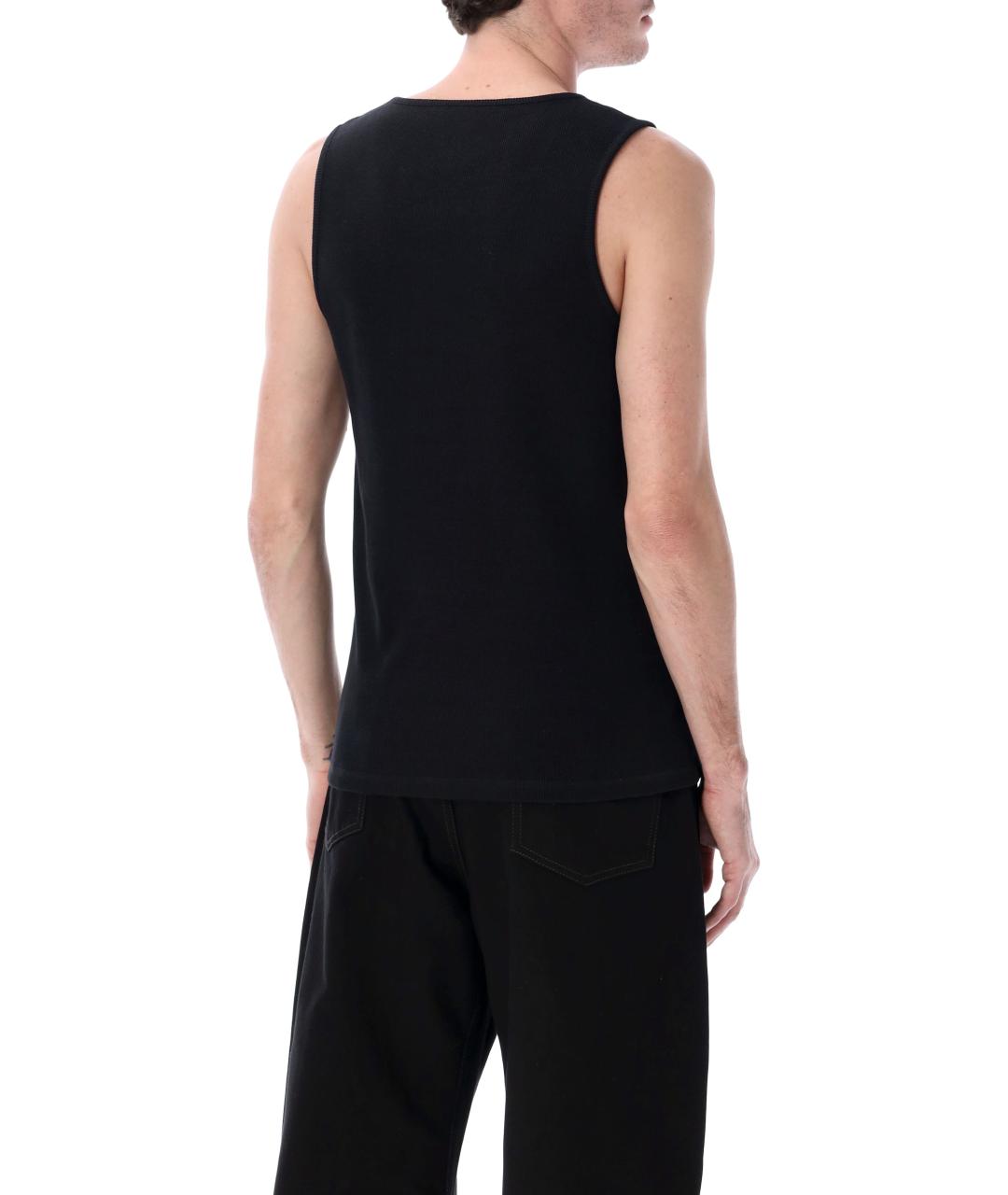 LEMAIRE Черная хлопковая майка, фото 2