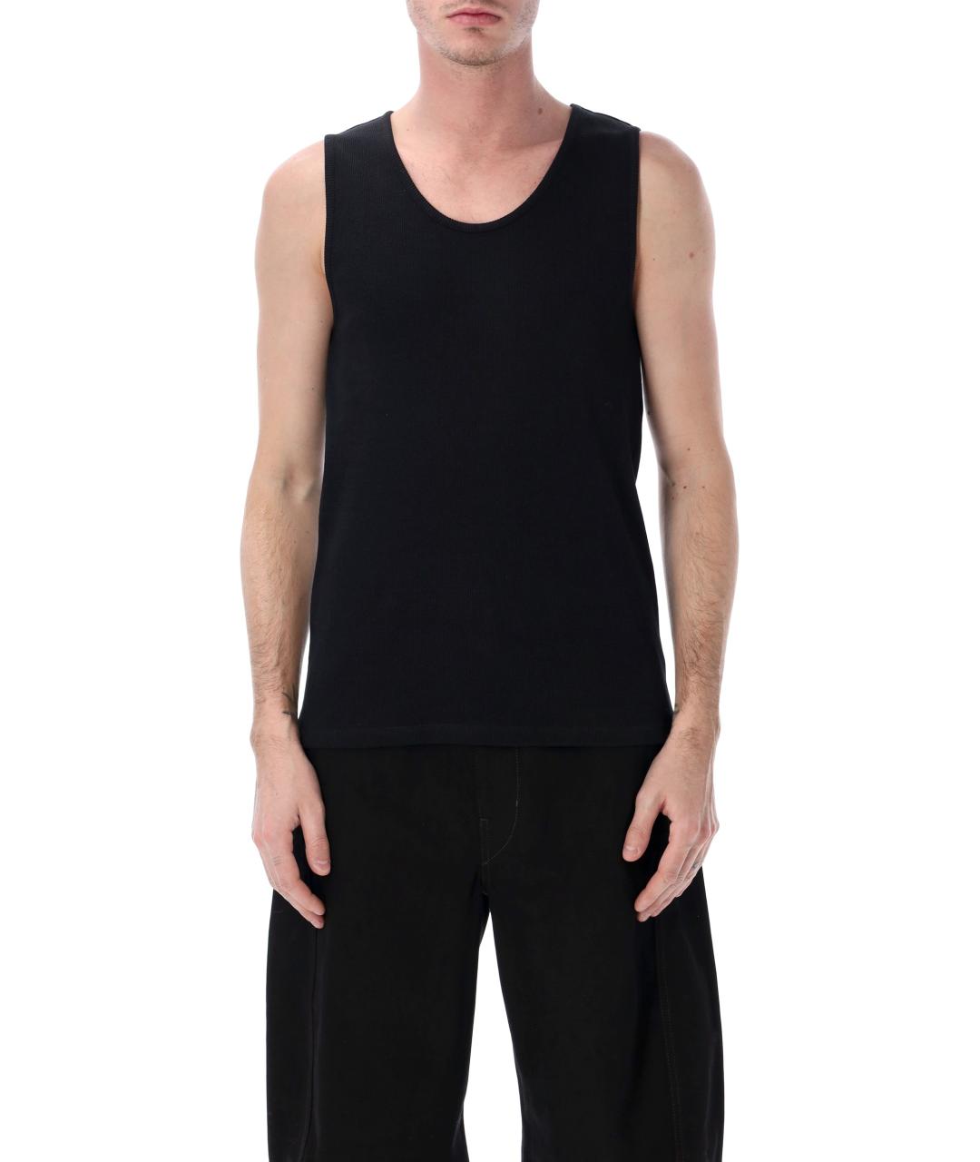 LEMAIRE Черная хлопковая майка, фото 1