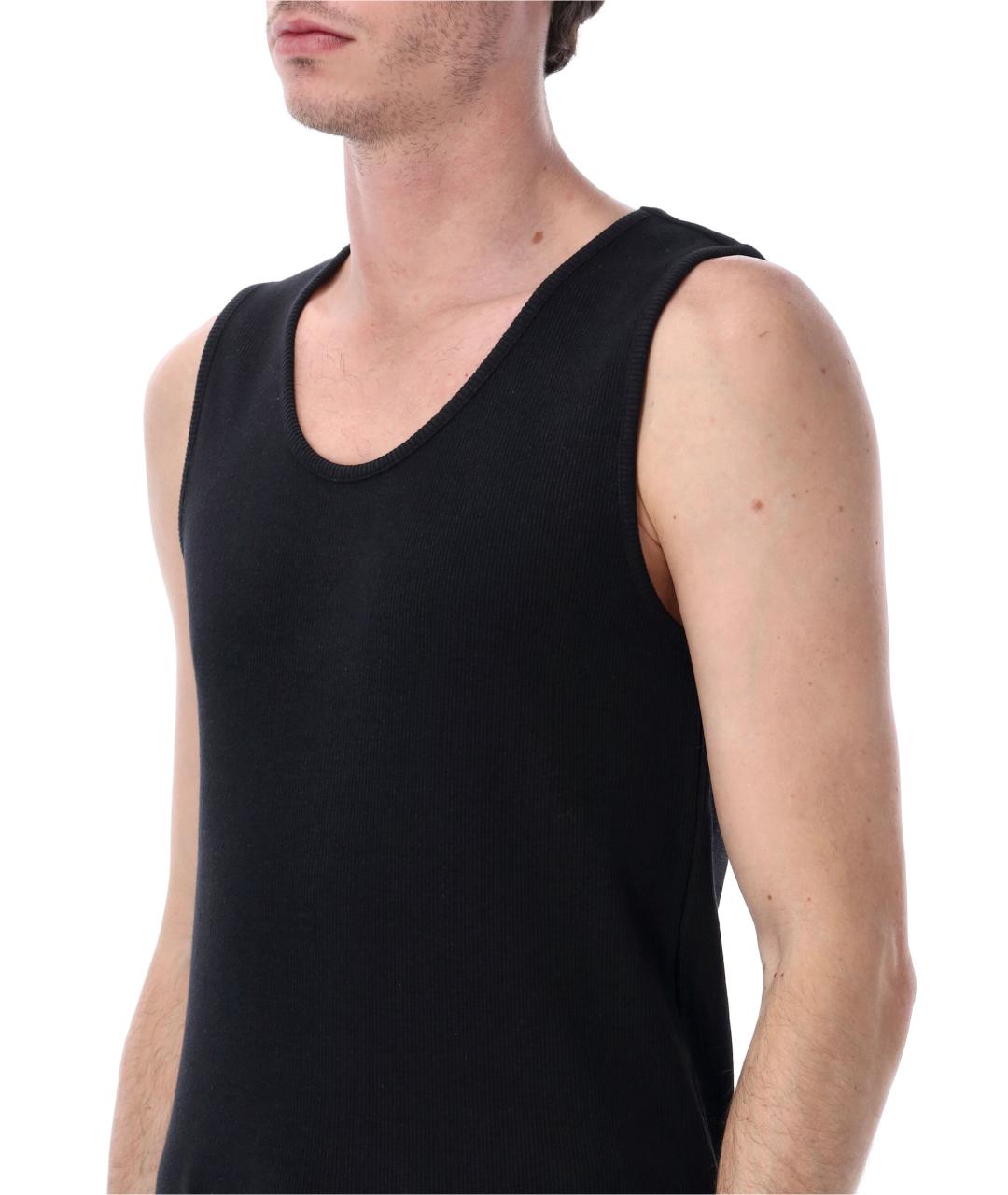 LEMAIRE Черная хлопковая майка, фото 3