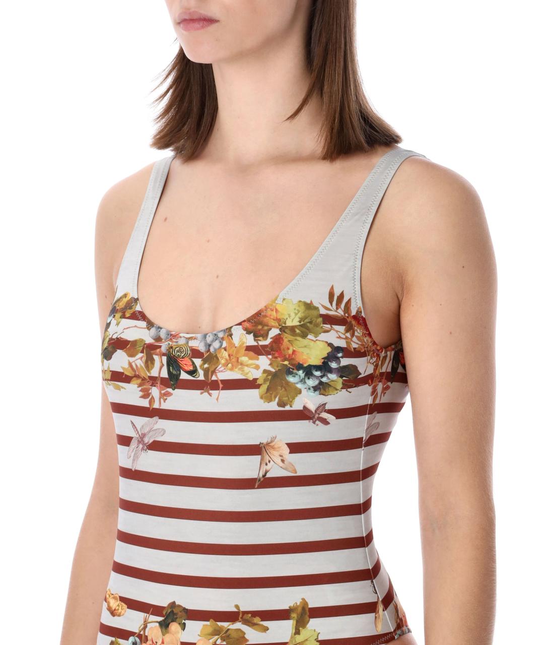 JEAN PAUL GAULTIER Мульти полиэстеровый купальник, фото 3