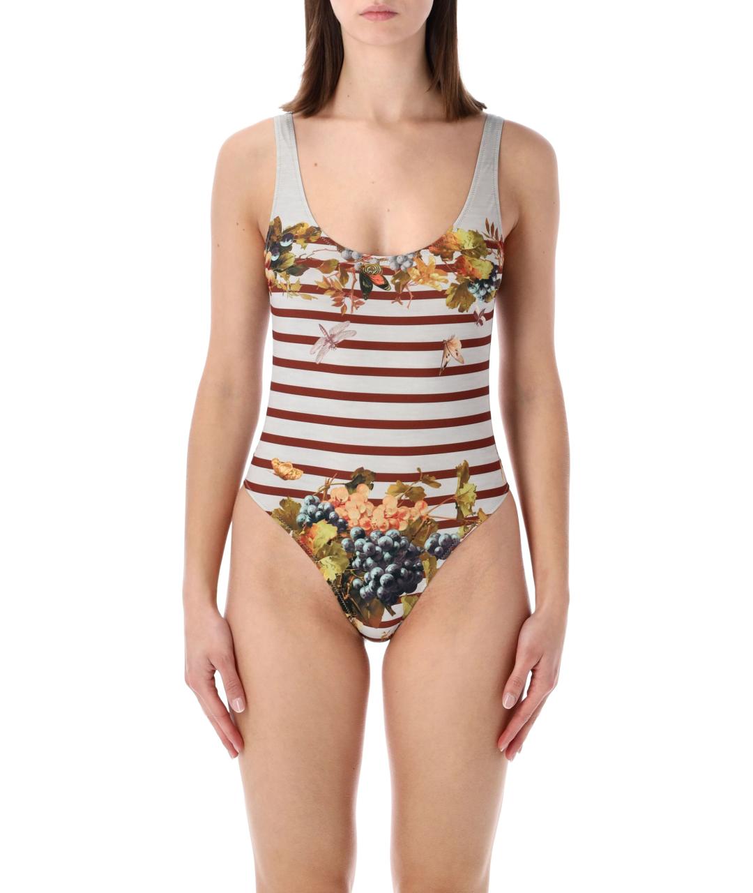 JEAN PAUL GAULTIER Мульти полиэстеровый купальник, фото 4