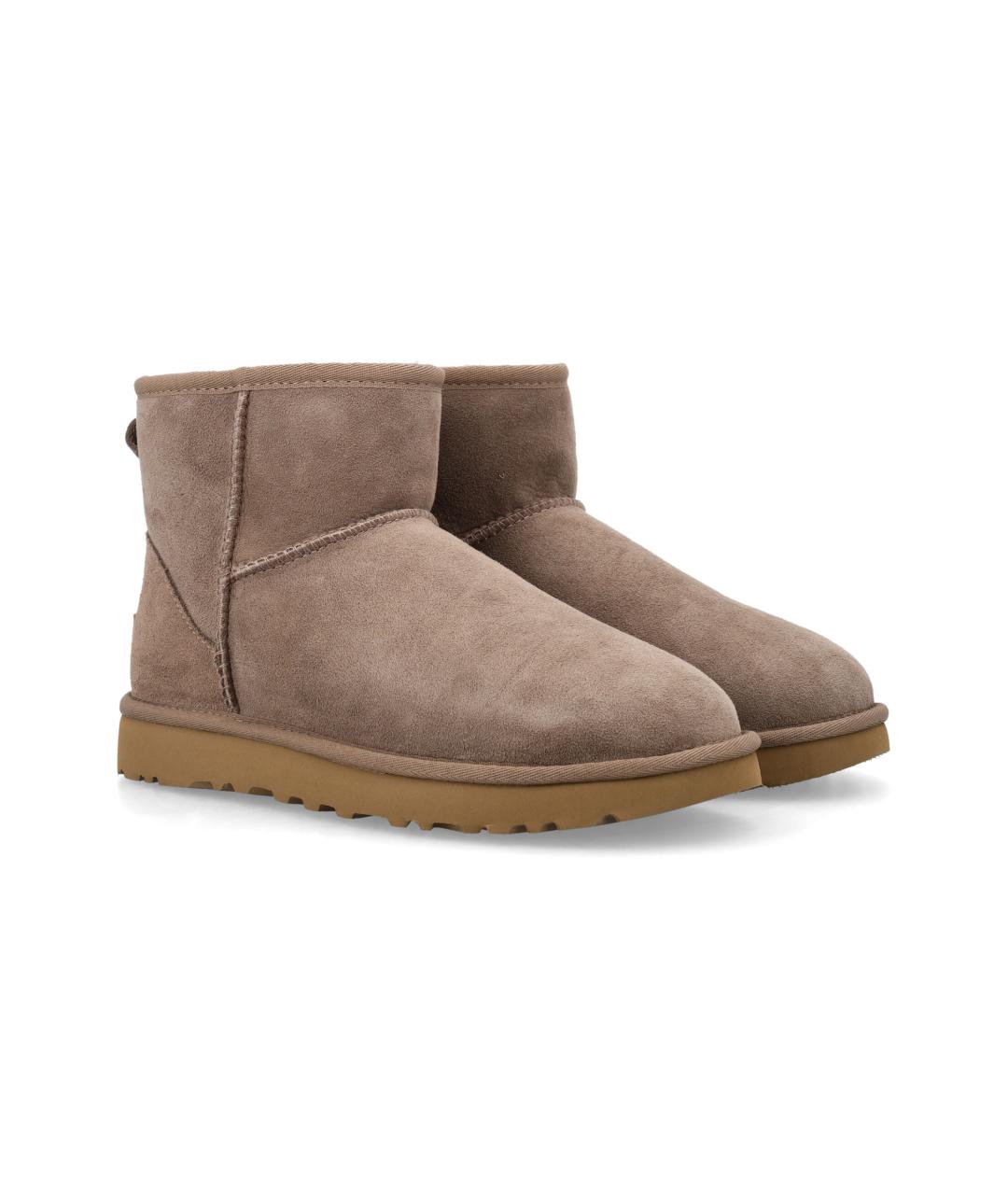 UGG AUSTRALIA Бежевые замшевые ботинки, фото 2