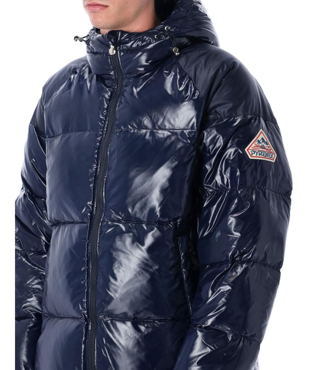 PYRENEX Синий полиамидовый пуховик, фото 3