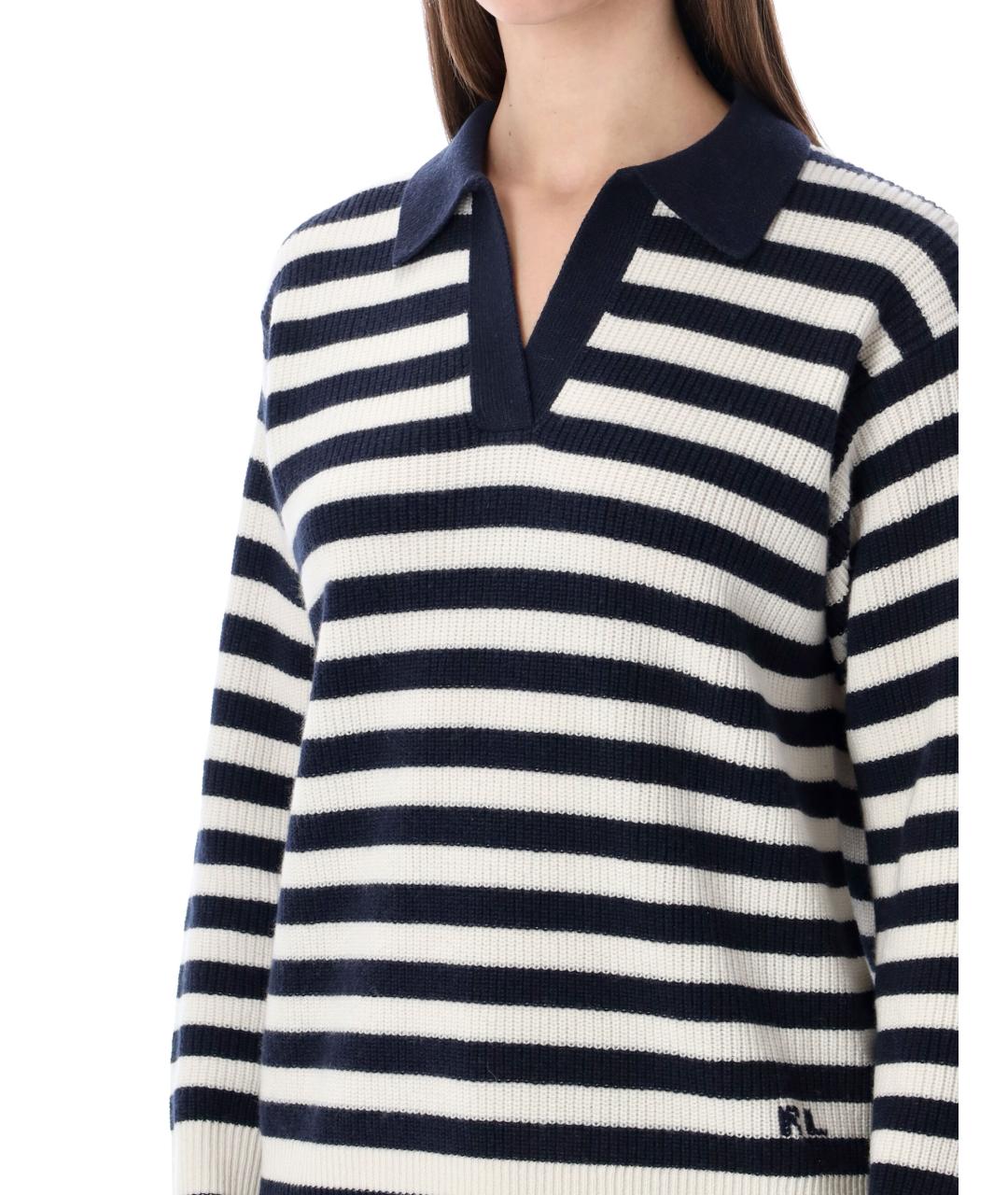 RALPH LAUREN Темно-синий кашемировый джемпер / свитер, фото 3