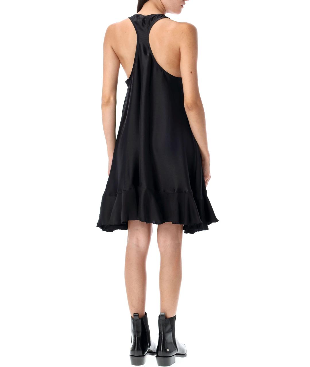 ANINE BING Черное шелковое платье, фото 2