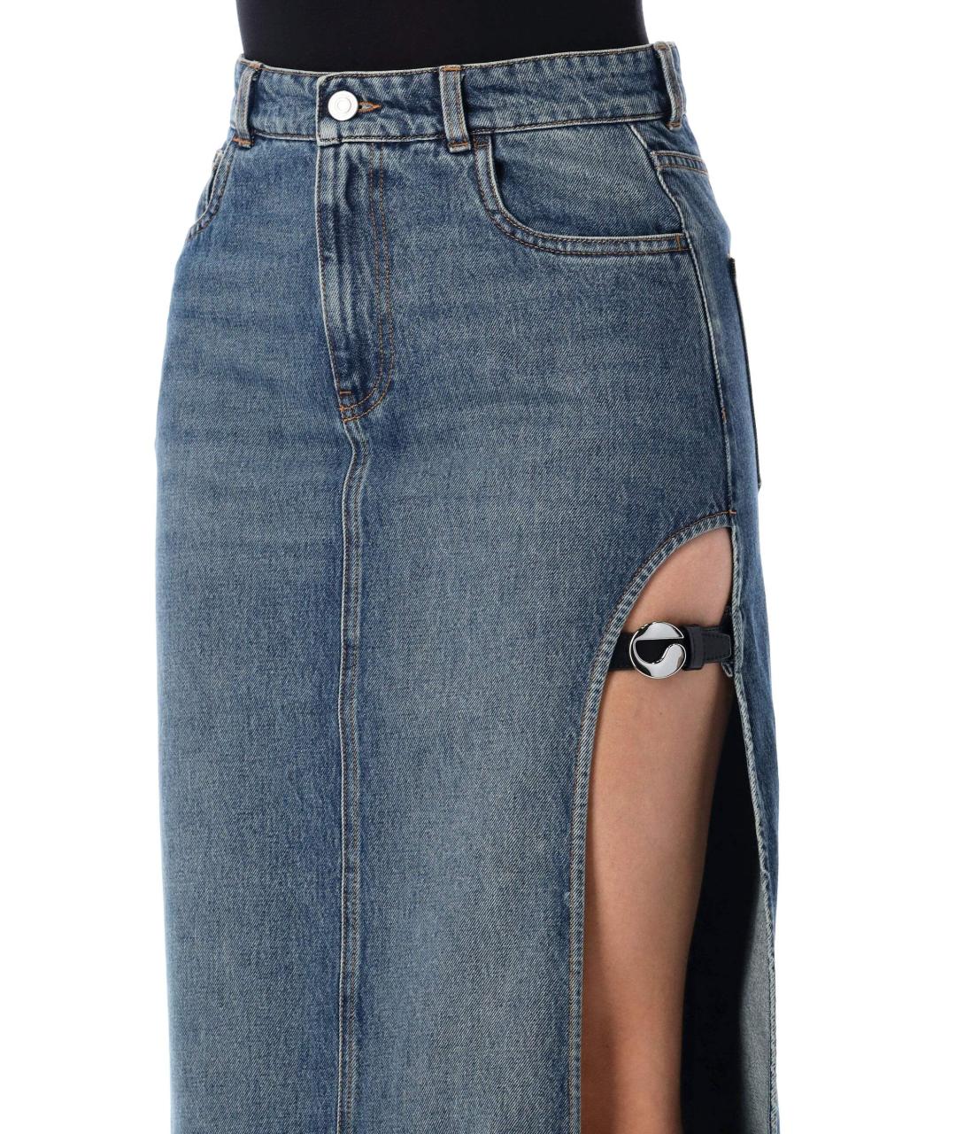 COPERNI Синяя деним юбка макси, фото 3