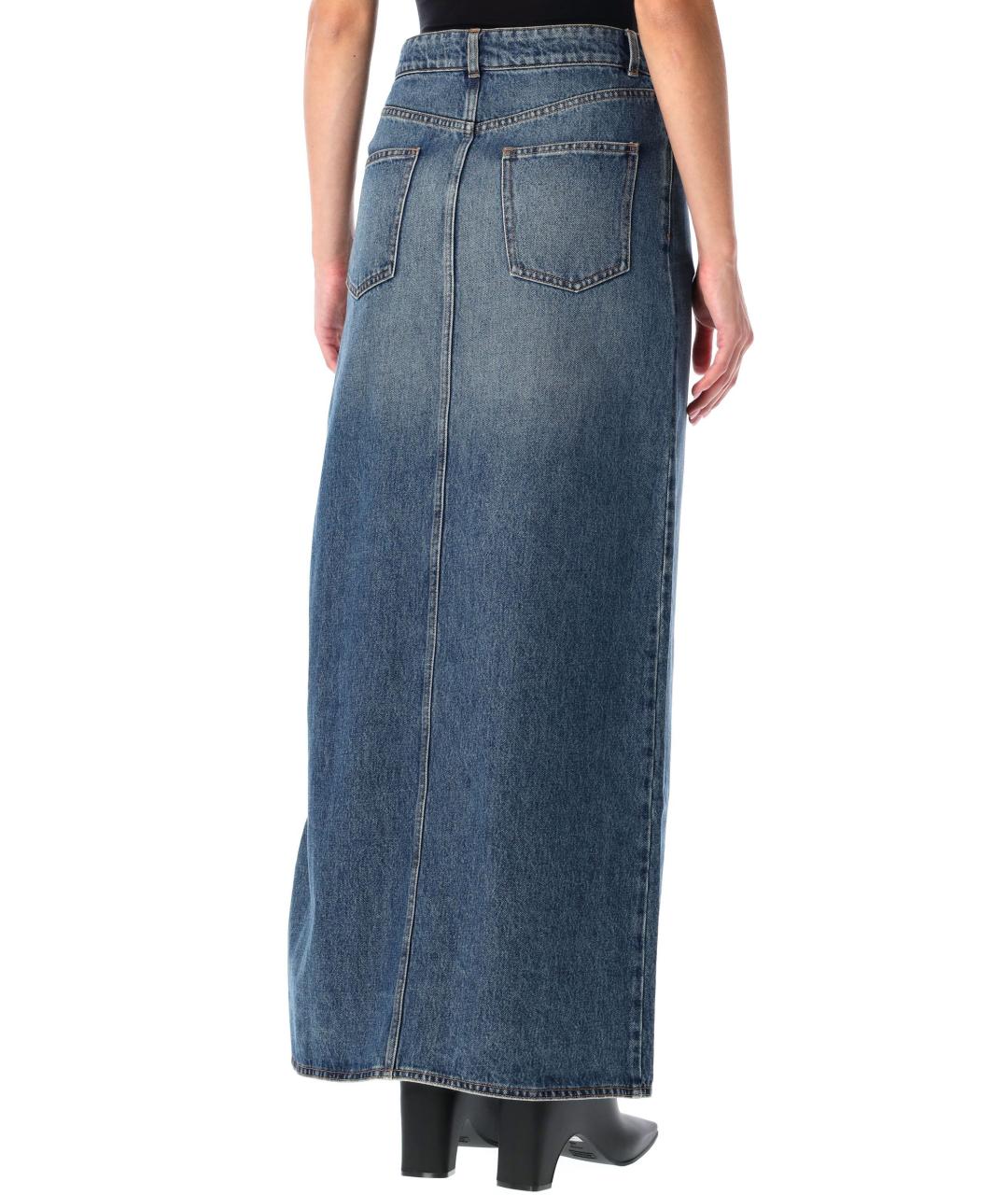 COPERNI Синяя деним юбка макси, фото 2