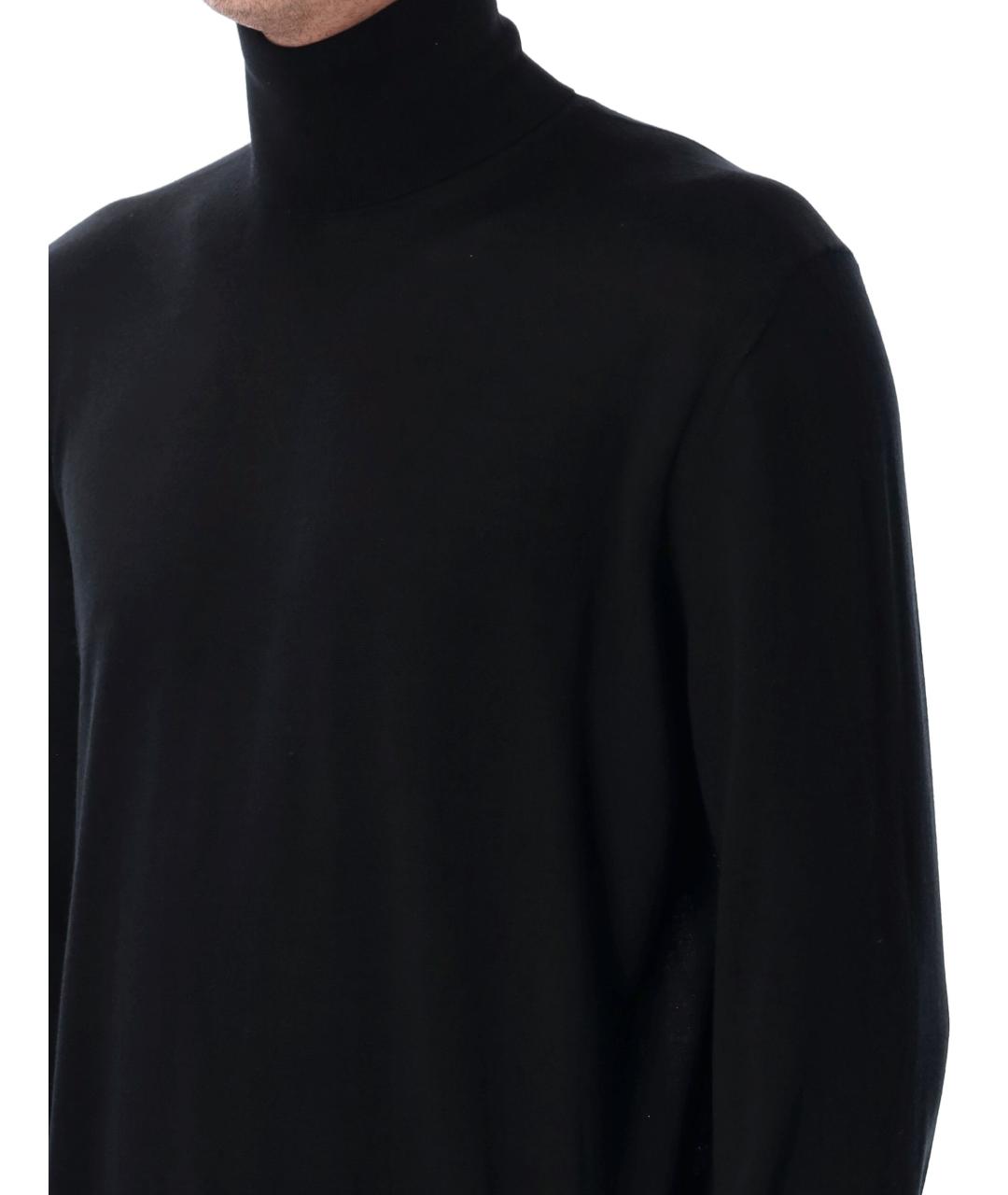 SAINT LAURENT Черный шерстяной джемпер / свитер, фото 3