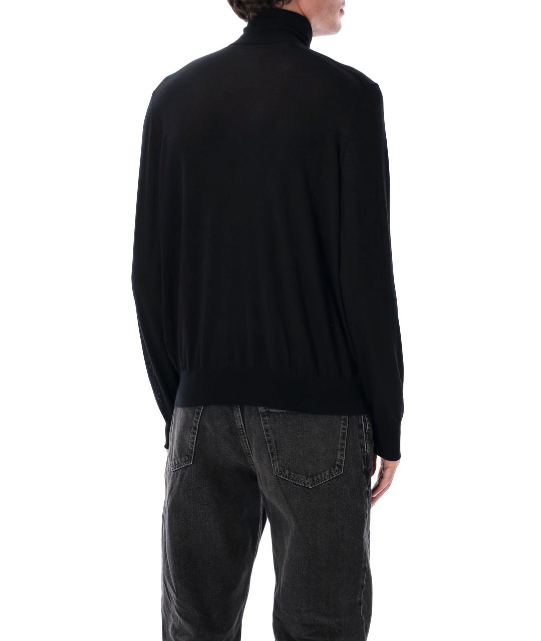 SAINT LAURENT Черный шерстяной джемпер / свитер, фото 2