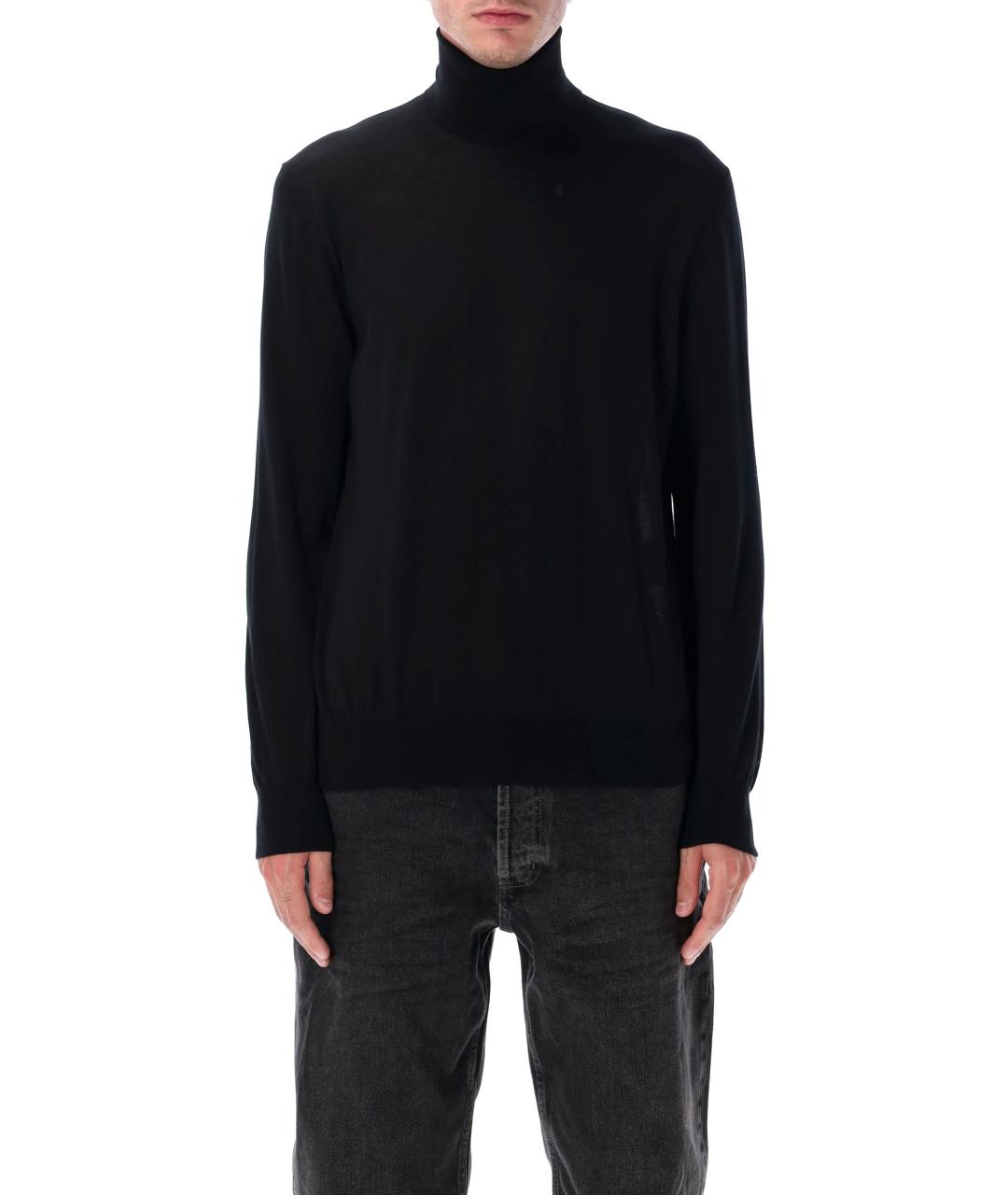SAINT LAURENT Черный шерстяной джемпер / свитер, фото 4
