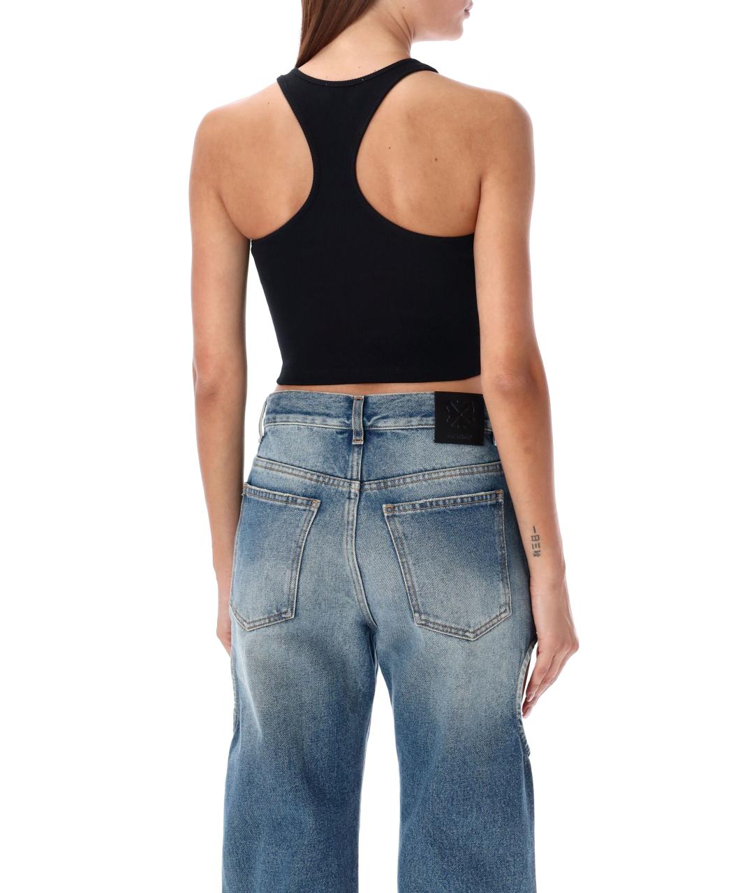 OFF-WHITE Черная хлопковая майка, фото 3