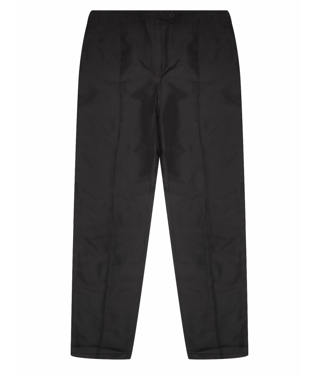 FENDI Черные шелковые прямые брюки, фото 1