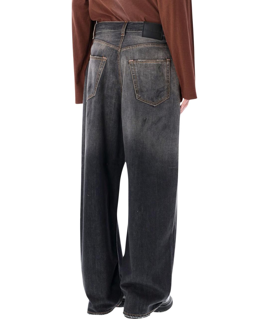 ACNE STUDIOS Черные хлопковые прямые джинсы, фото 2