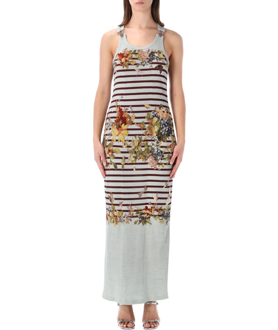 JEAN PAUL GAULTIER Мульти хлопковое платье, фото 2