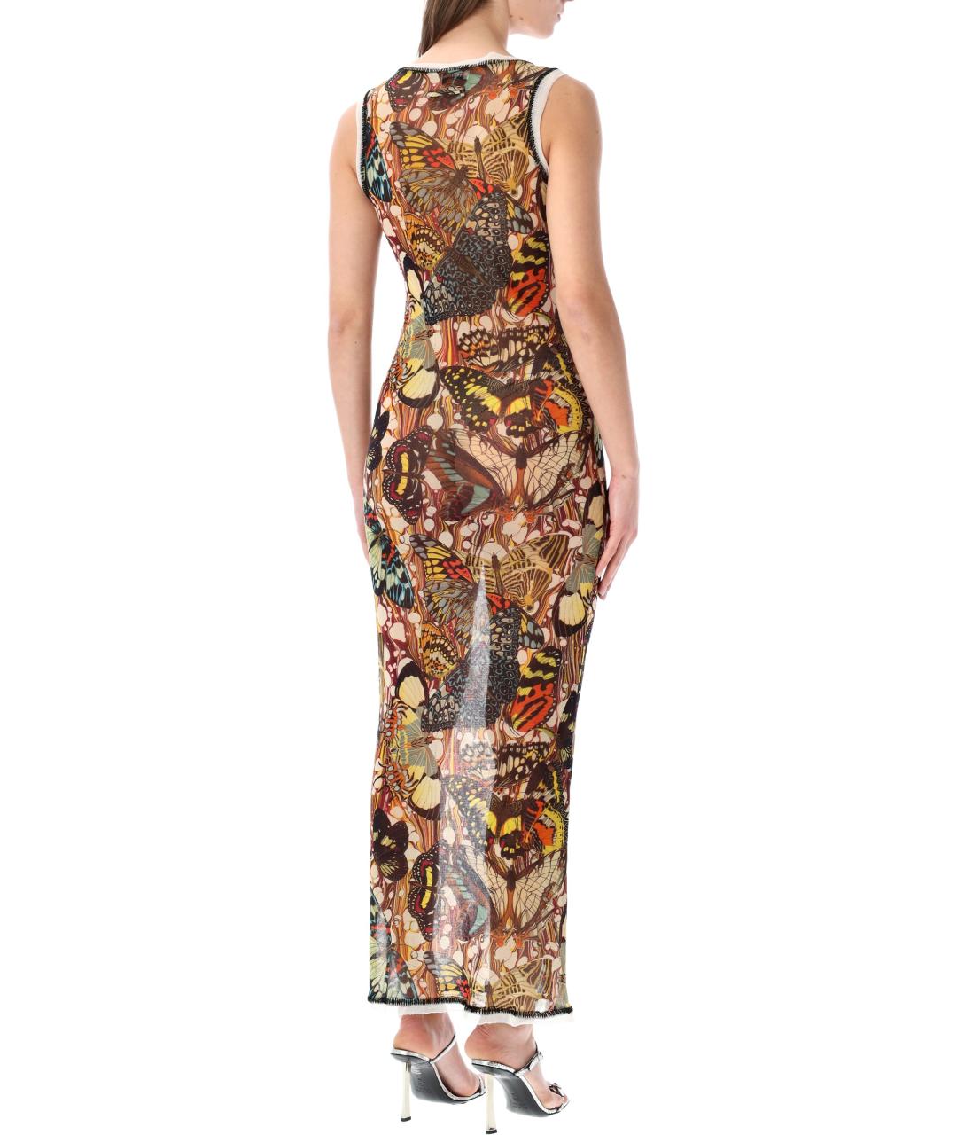 JEAN PAUL GAULTIER Мульти полиамидовое платье, фото 3