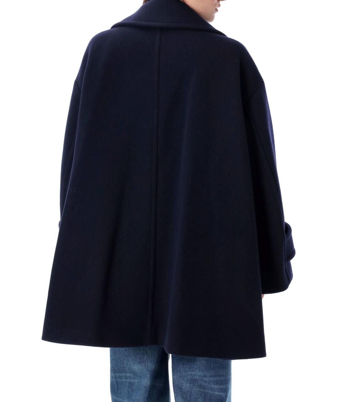 CHLOE Синее шерстяное пальто, фото 3