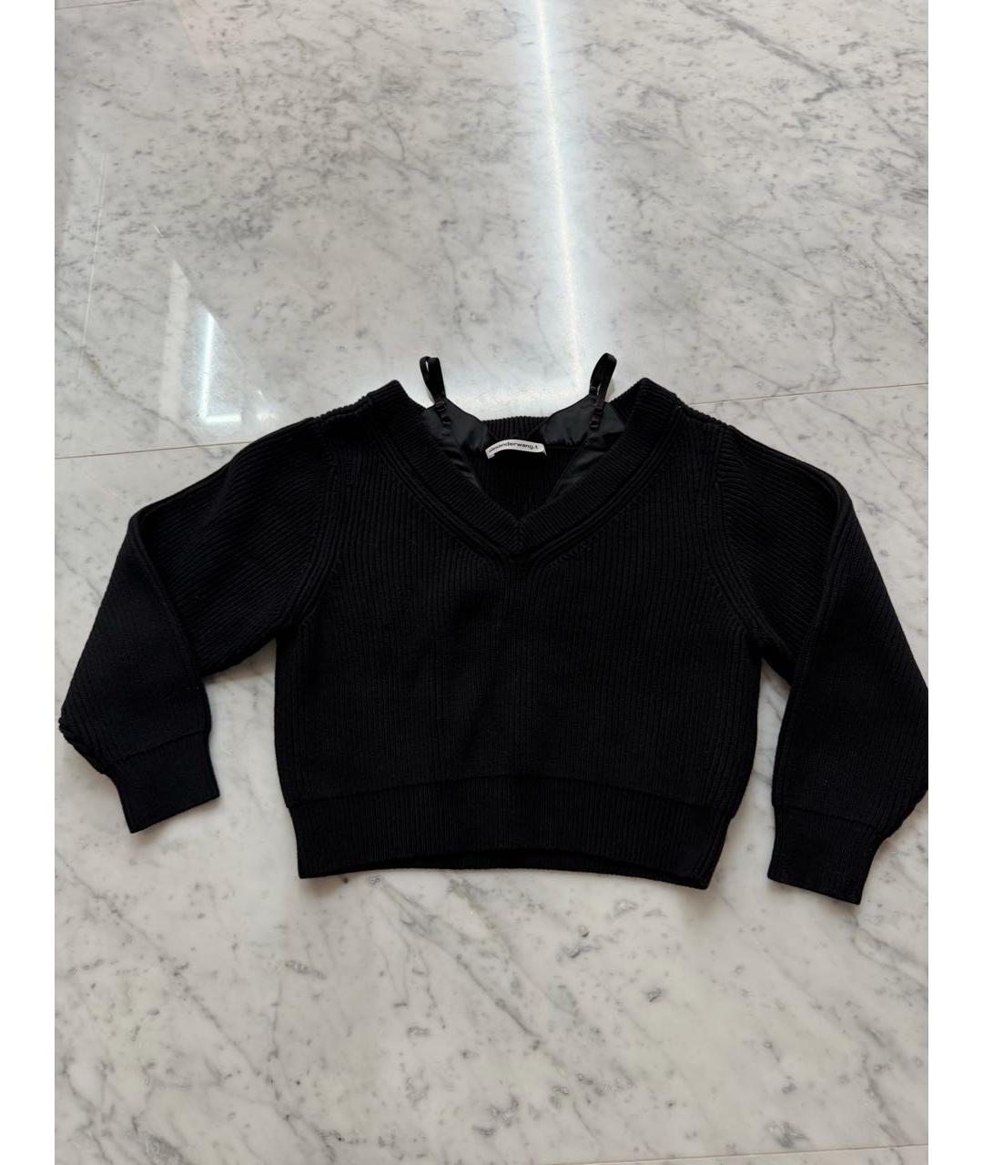 ALEXANDER WANG Черный кашемировый джемпер / свитер, фото 5