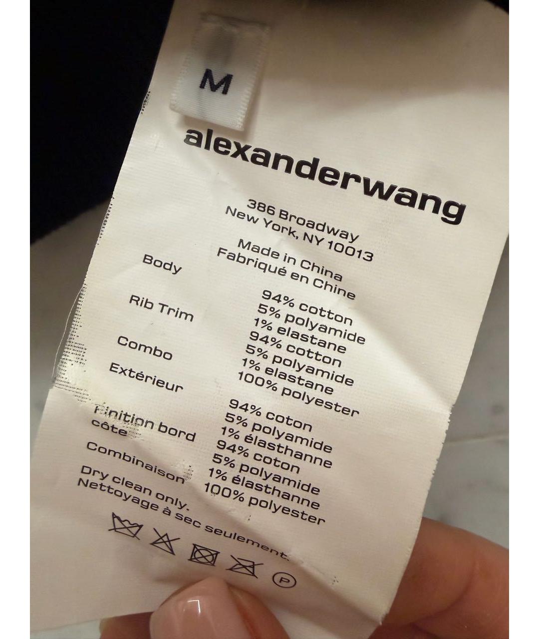 ALEXANDER WANG Черный кашемировый джемпер / свитер, фото 4