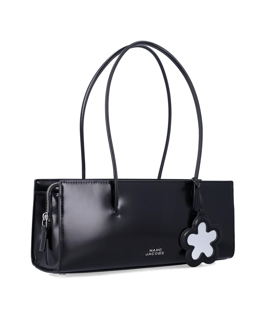 MARC JACOBS Черная кожаная сумка тоут, фото 2