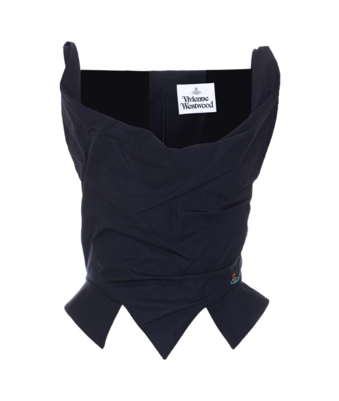 VIVIENNE WESTWOOD Черная хлопковая майка, фото 1
