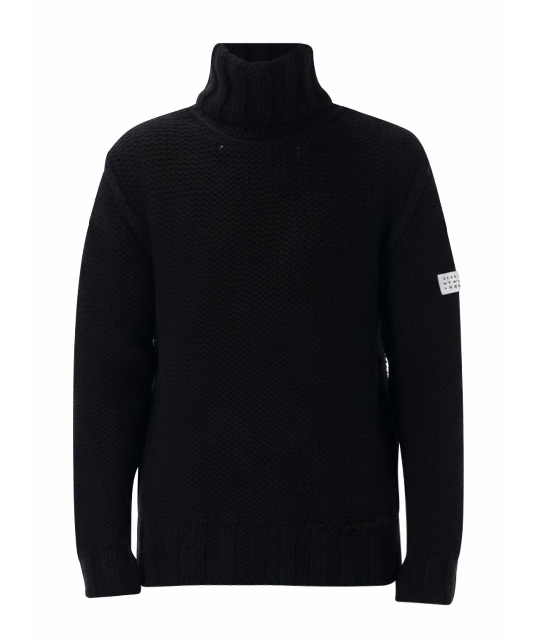 MM6 MAISON MARGIELA Черный шерстяной джемпер / свитер, фото 1