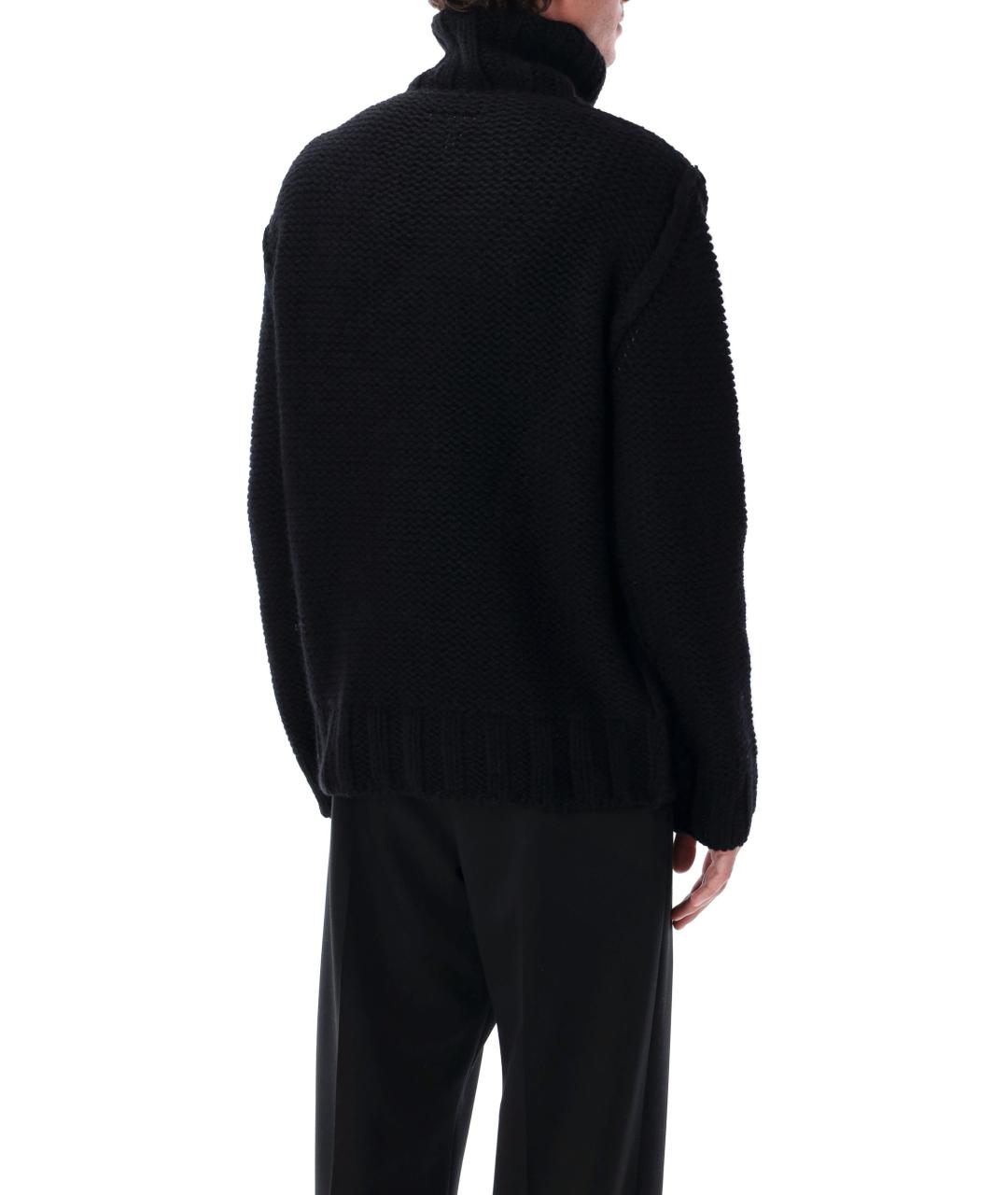 MM6 MAISON MARGIELA Черный шерстяной джемпер / свитер, фото 2