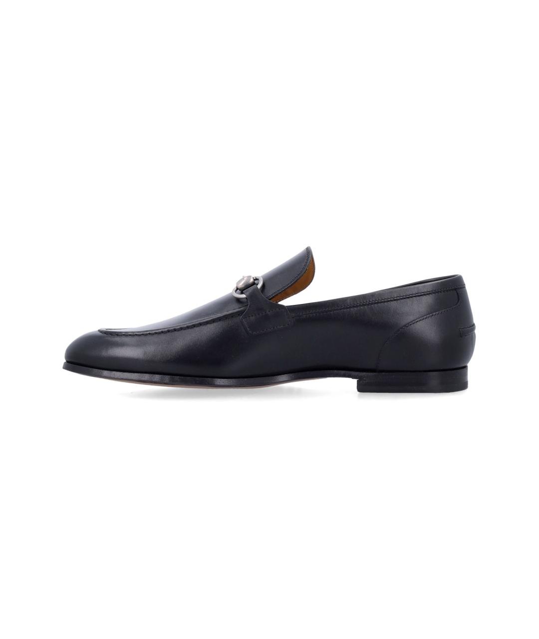 GUCCI Черные кожаные лоферы, фото 3