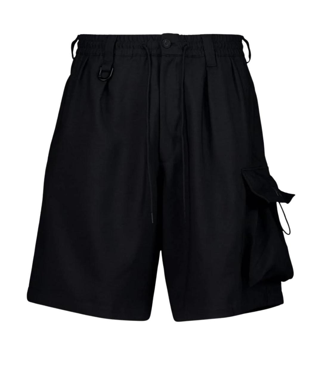 Y-3 Черные полиэстеровые шорты, фото 1