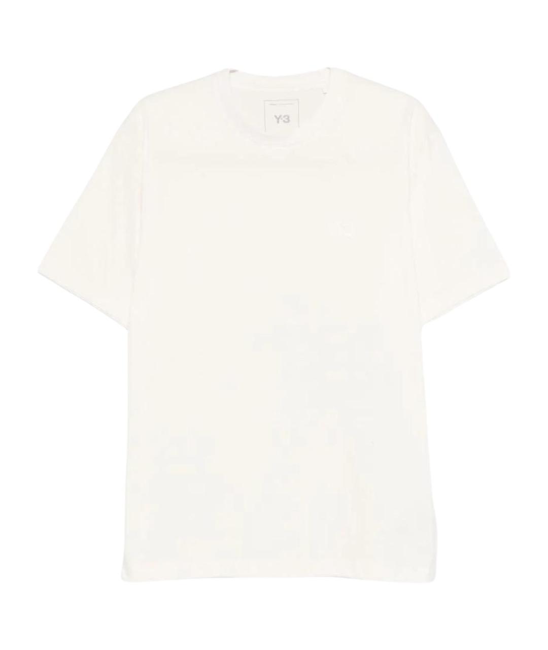 Y-3 Белая хлопковая футболка, фото 1