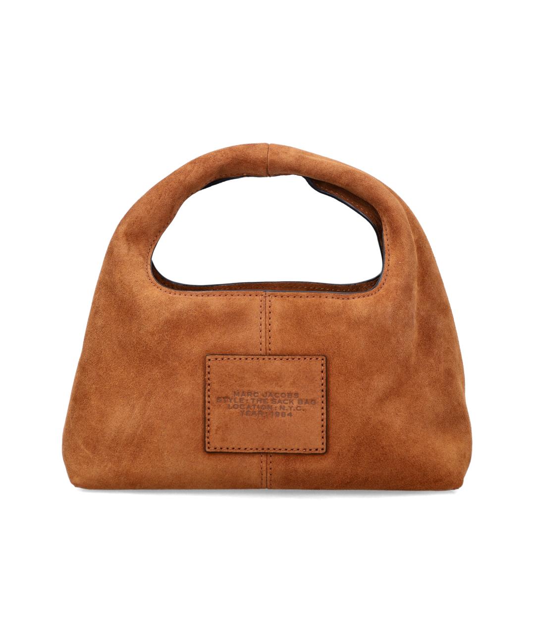 MARC JACOBS Коричневая замшевая сумка с короткими ручками, фото 3