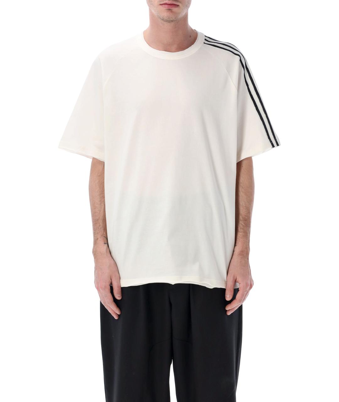 Y-3 Белая хлопковая футболка, фото 2