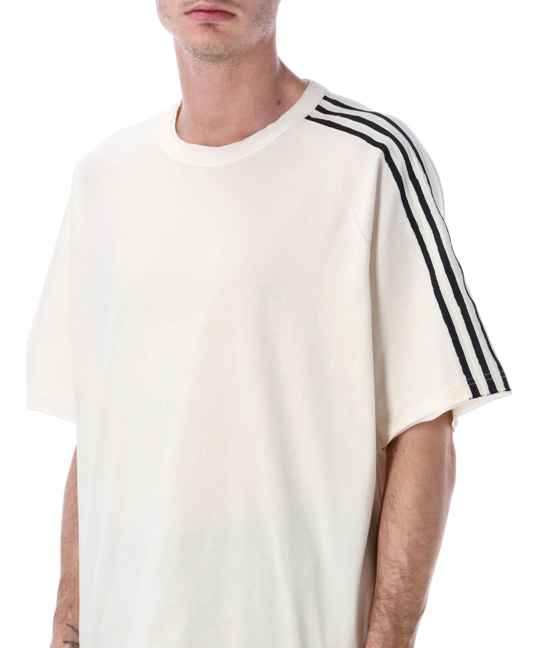 Y-3 Белая хлопковая футболка, фото 4