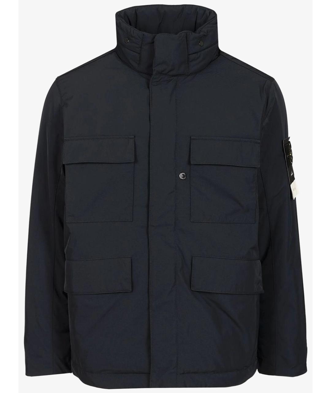 STONE ISLAND Черная полиэстеровая куртка, фото 1