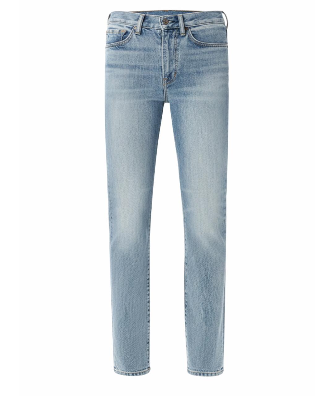 TOM FORD Голубые хлопковые прямые джинсы, фото 1