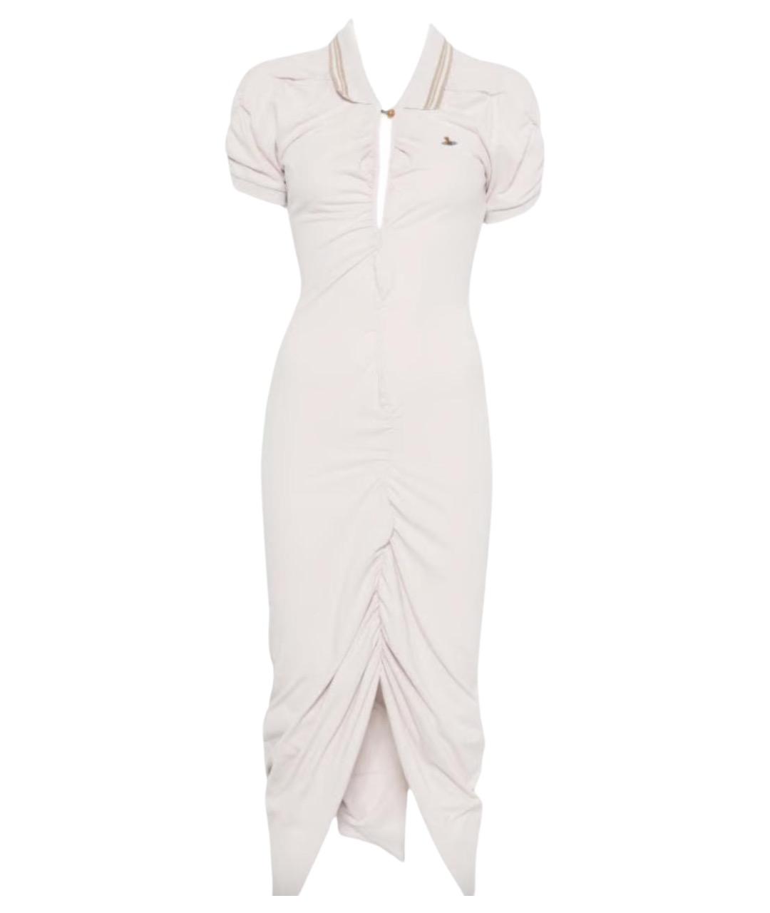 VIVIENNE WESTWOOD Бежевое хлопковое повседневное платье, фото 1