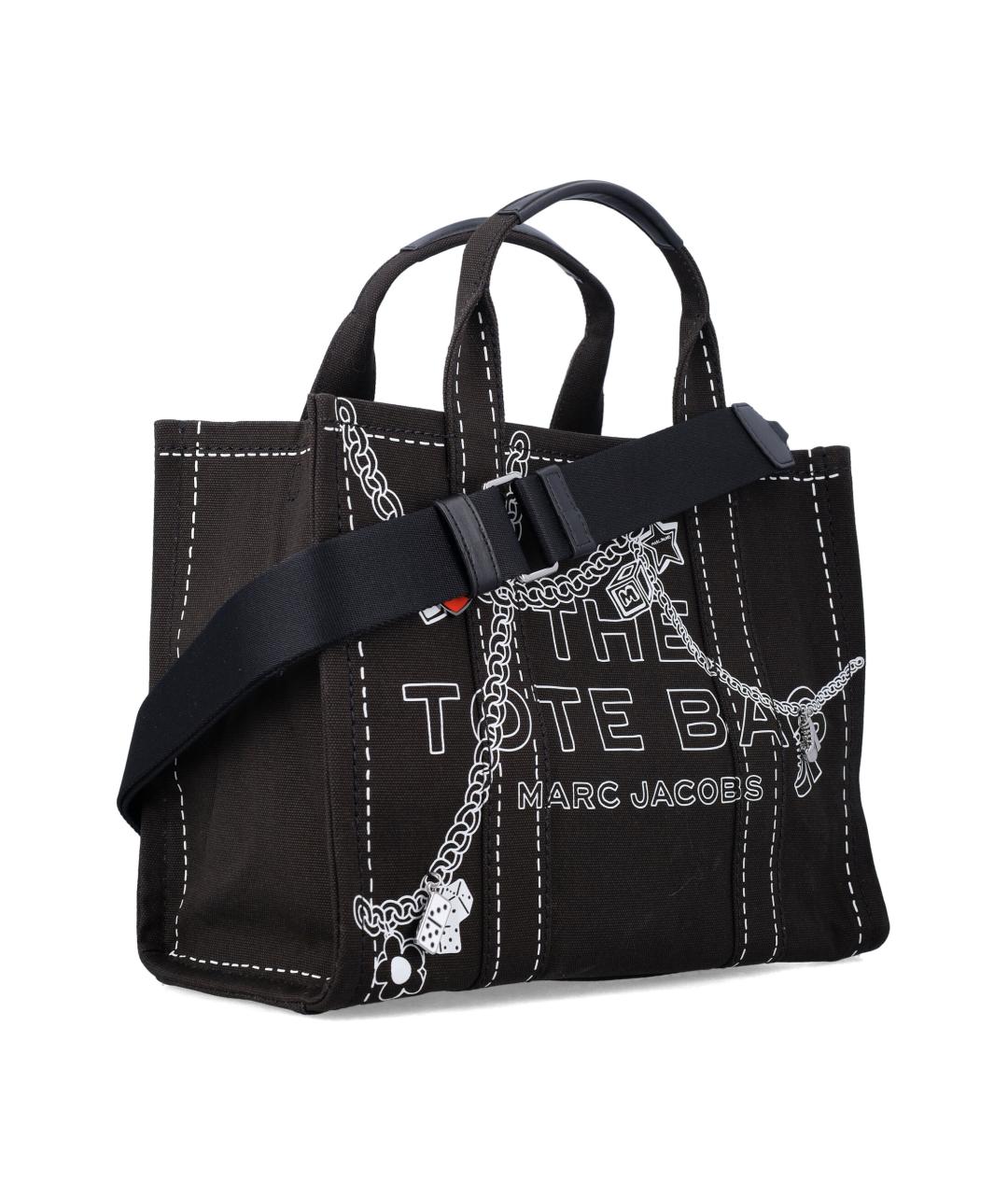 MARC JACOBS Черная хлопковая сумка тоут, фото 2