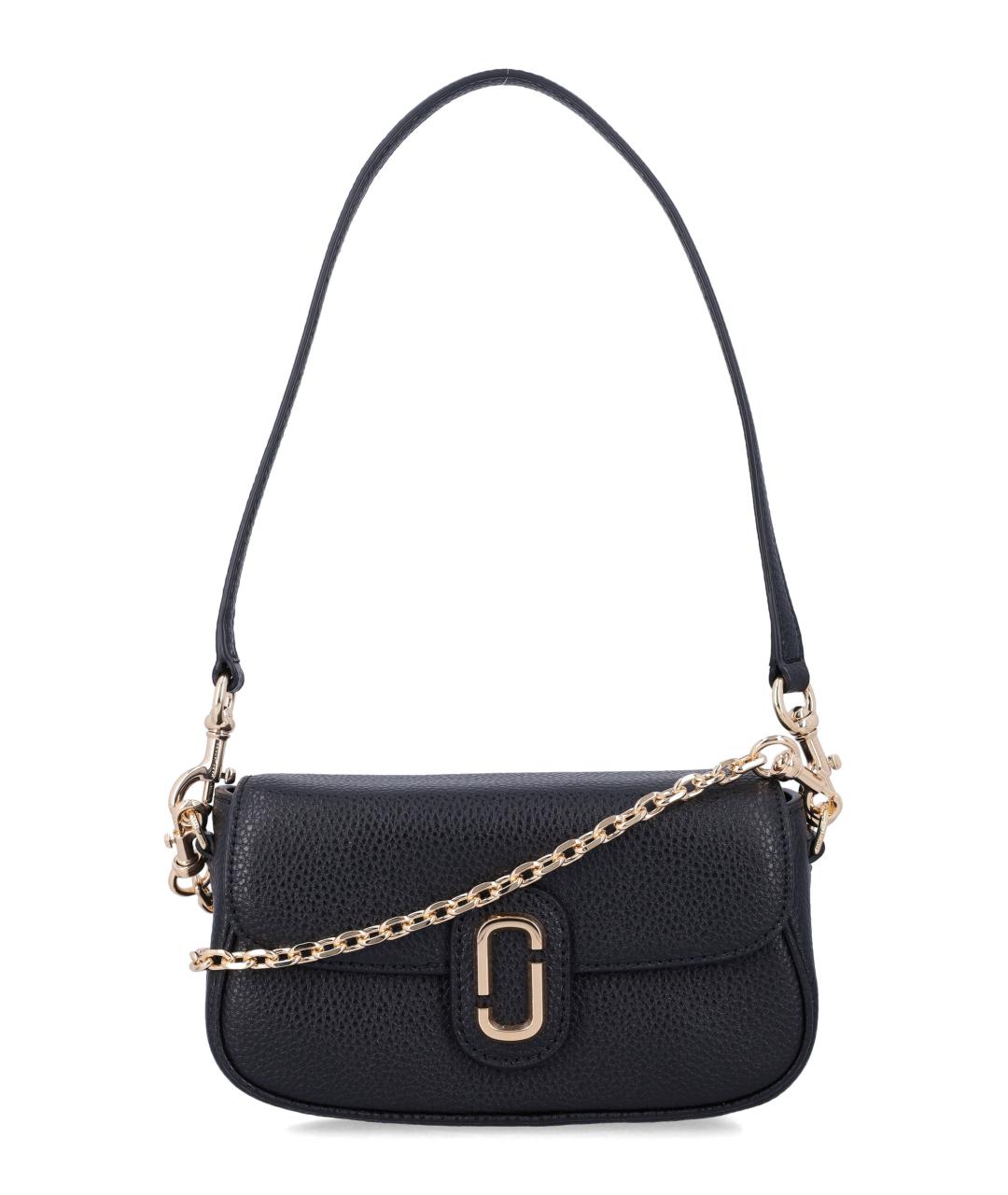 MARC JACOBS Черная кожаная сумка через плечо, фото 1