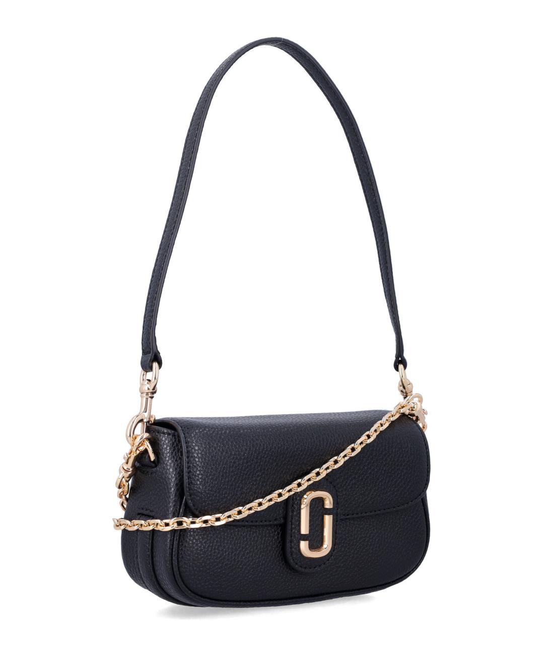 MARC JACOBS Черная кожаная сумка через плечо, фото 2